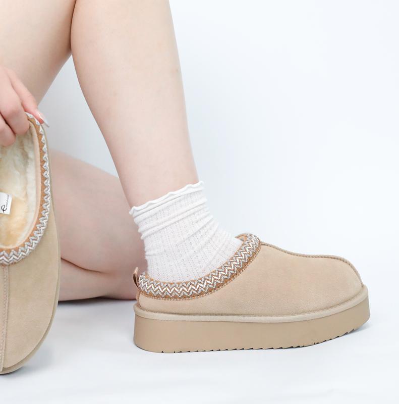Suede Fur Ankle Boots