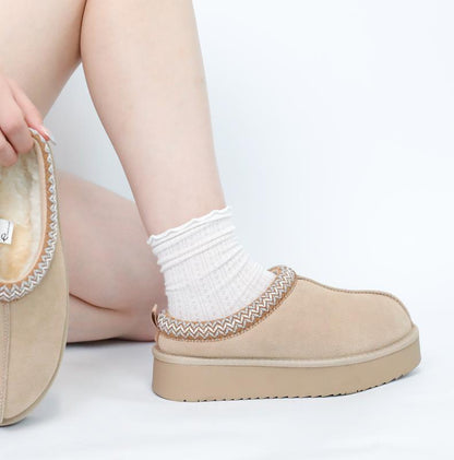 Suede Fur Ankle Boots